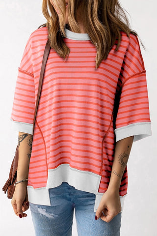Stripe Pullover Tshirt