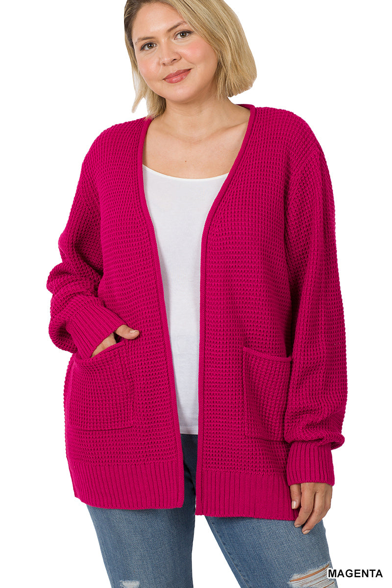 Waffle Cardigan