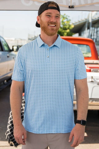 Burlebo Performance Polo - Texas Light Blue