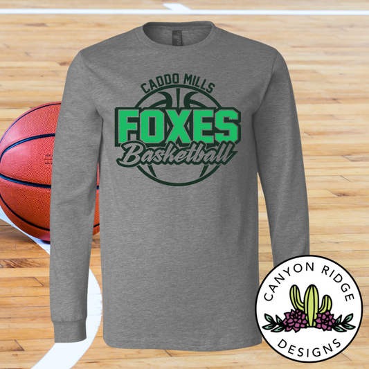 Foxes Basketball Long Sleeve Tee