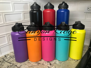 Laser Engraved 32oz Water Bottle