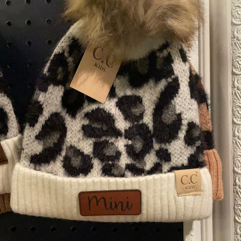 Mini Leopard Beanies