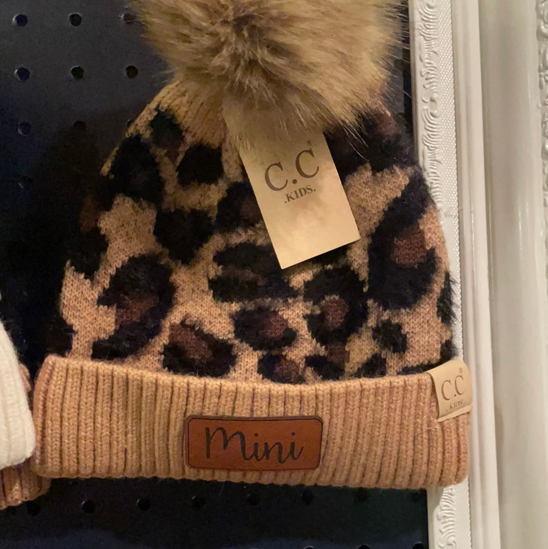 Mini Leopard Beanies