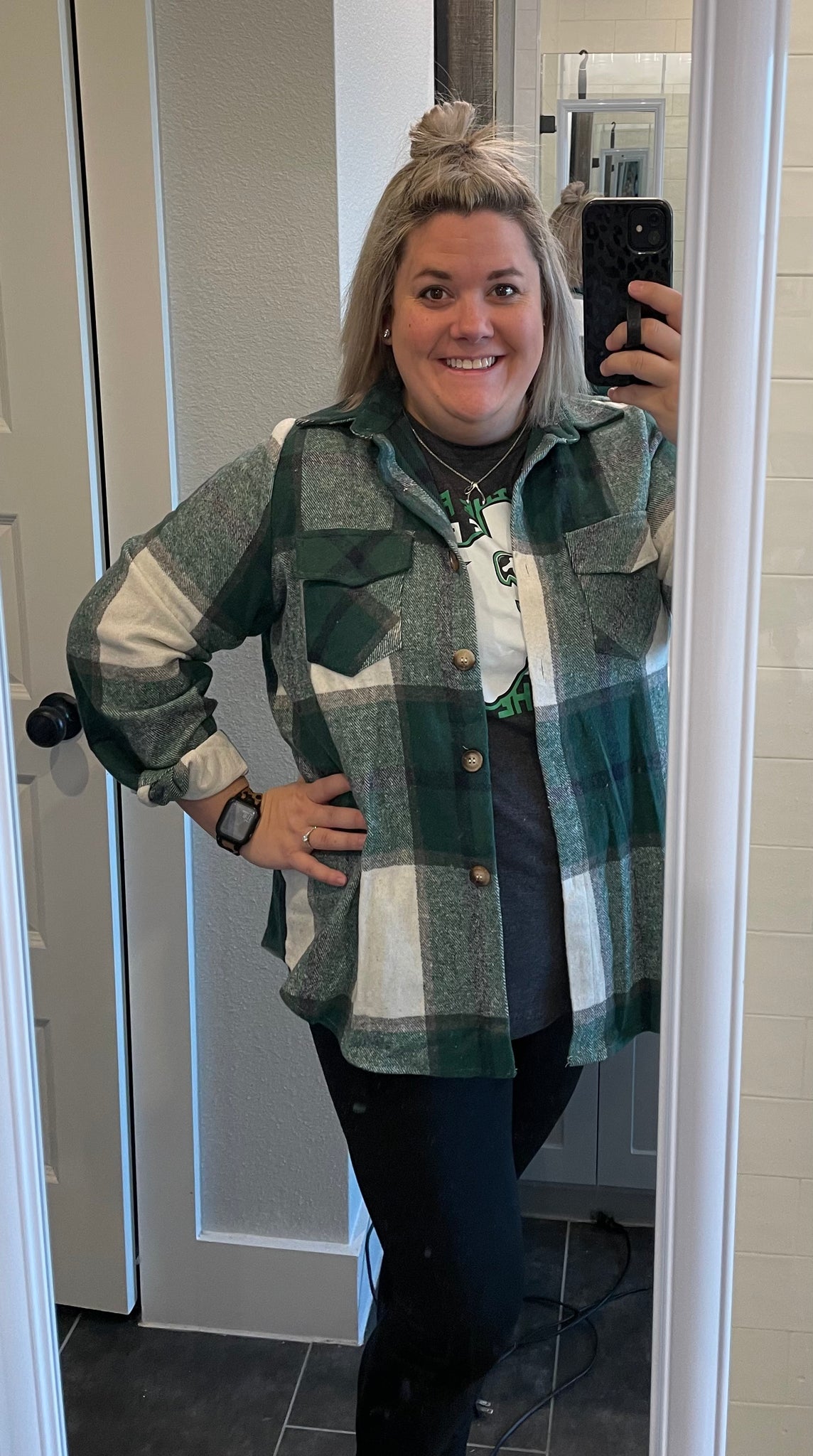 Plaid Flannel Shacket Jacket