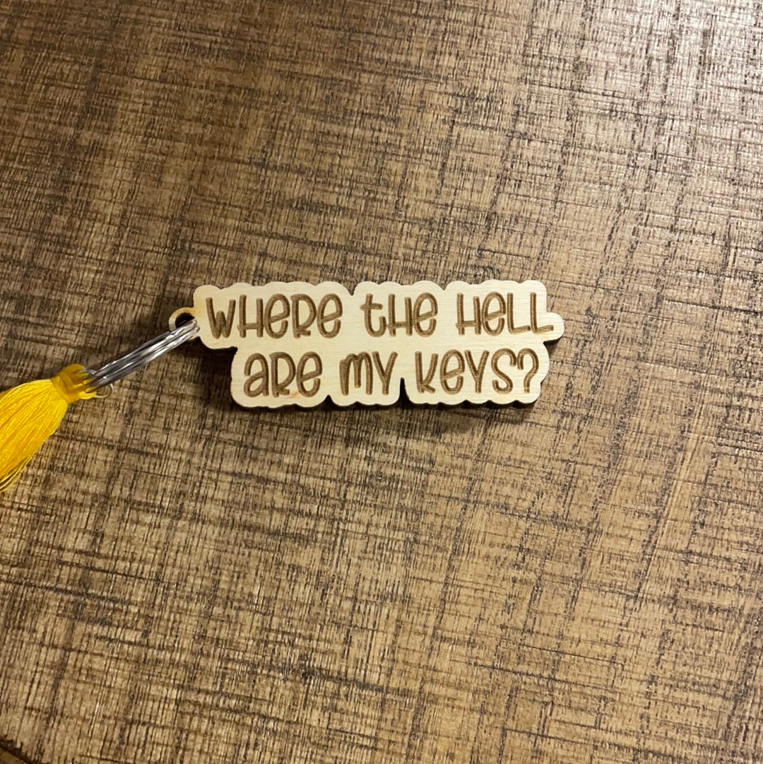 Wood Keychain