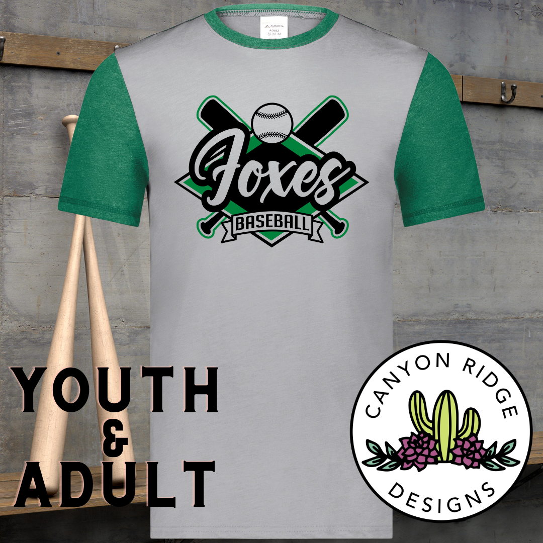 Foxes Baseball Tee