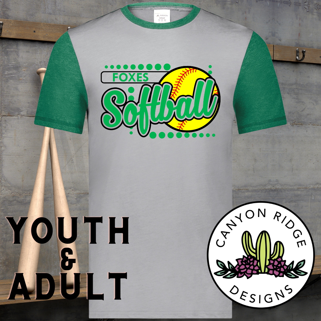 Foxes Softball Tee