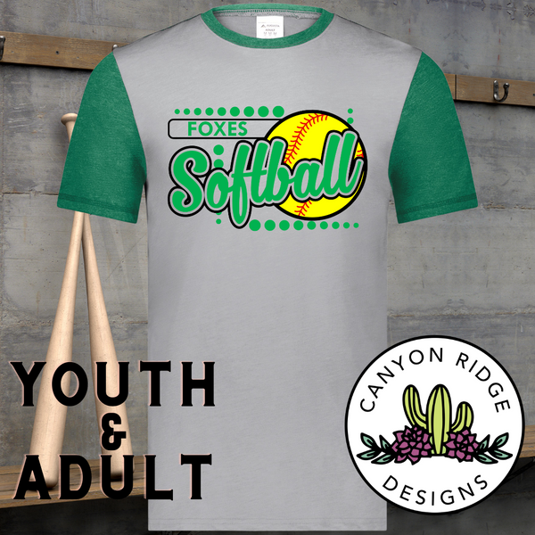 Foxes Softball Tee